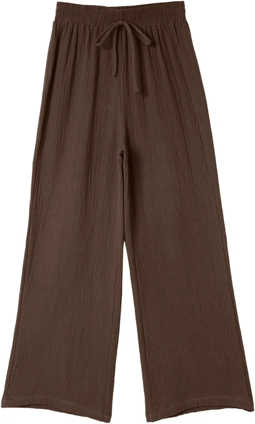 Women's Straight Leg Pants Winter flexie Hiking Thermal with Pockets Wide Leg Straight Leg