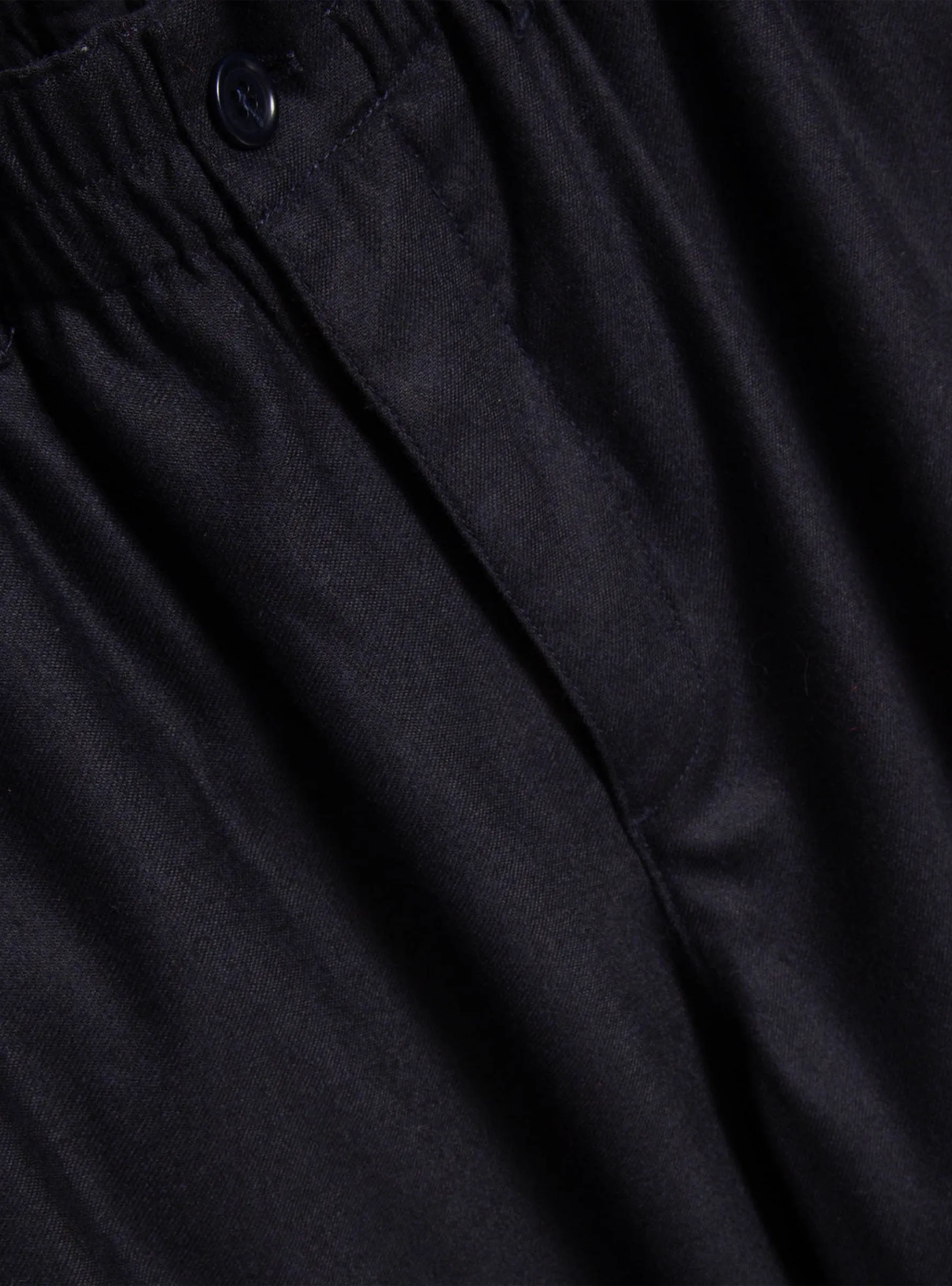 Wool Flannel Military Trouser Navy