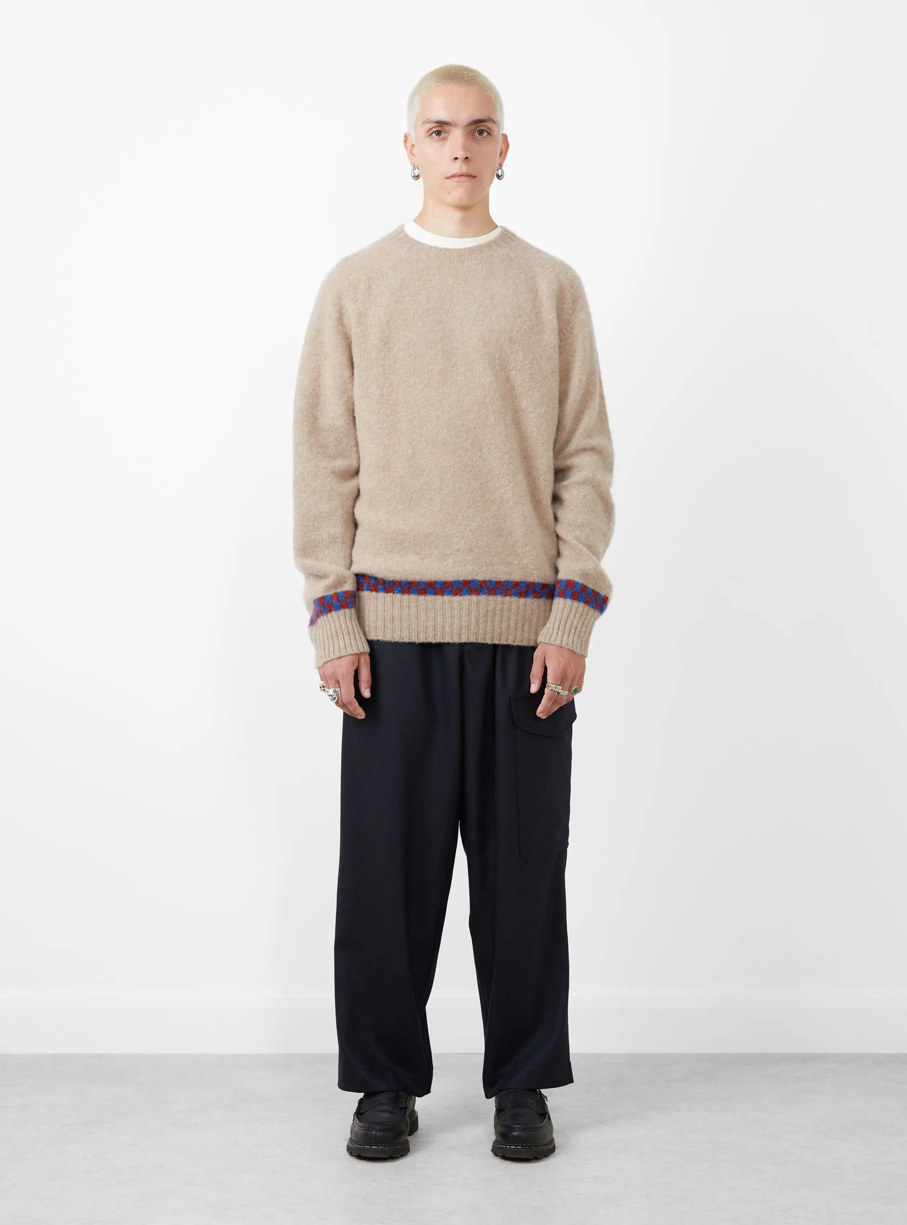 Wool Flannel Military Trouser Navy